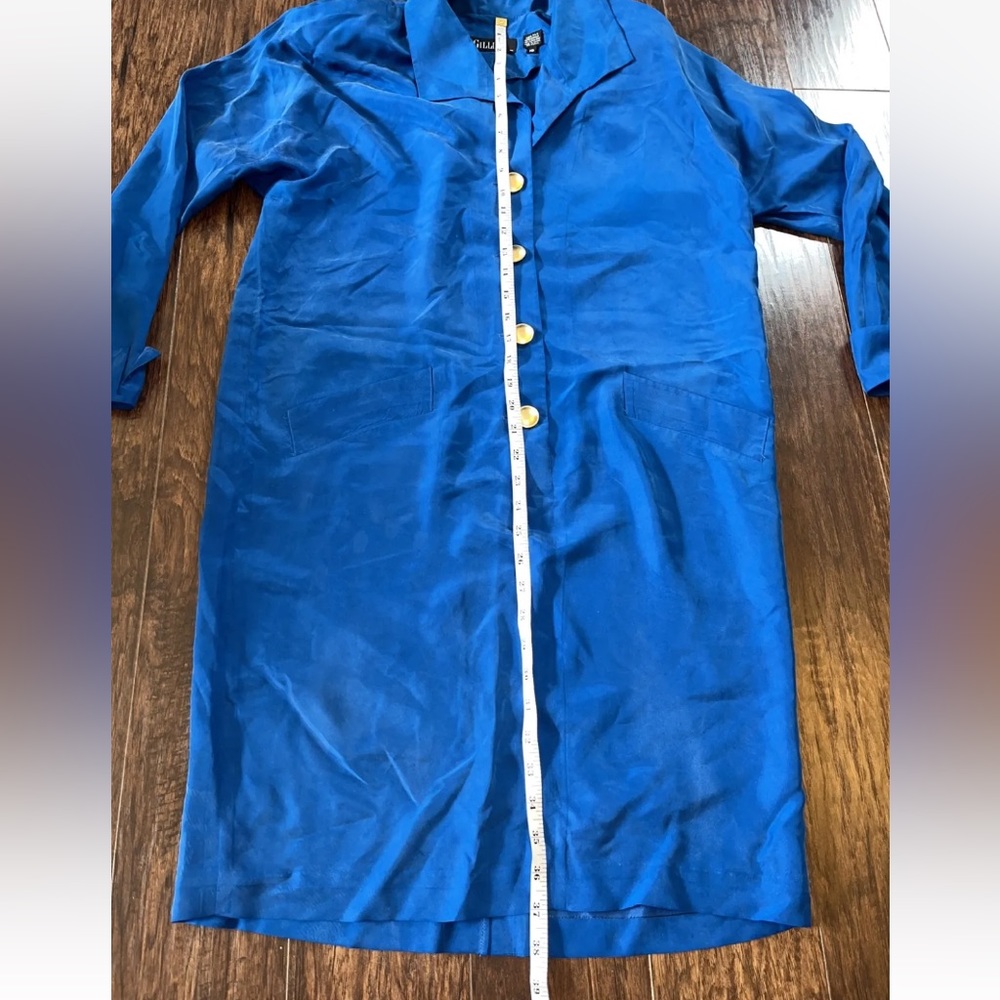 Vintage Gillian Silk Blue Dress - Picture 4 of 7